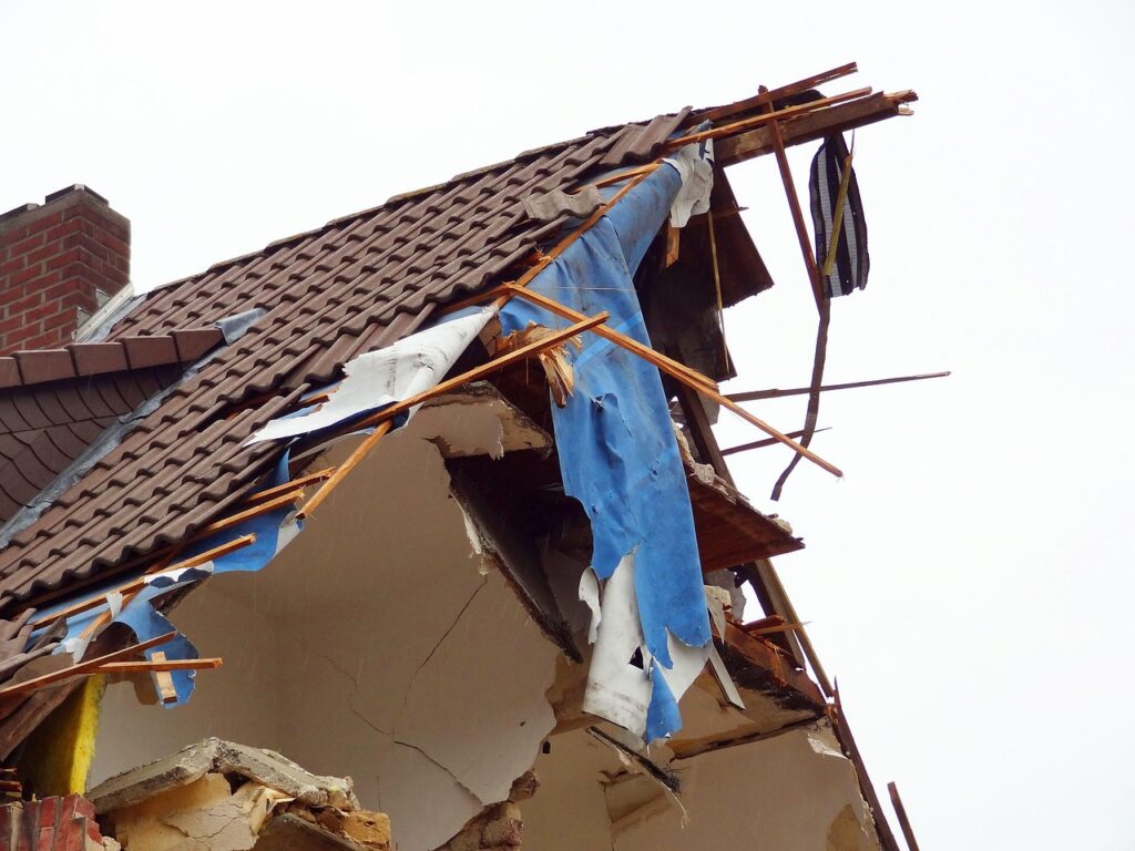 Storm damage roof replacement insurance claim Roseville MN